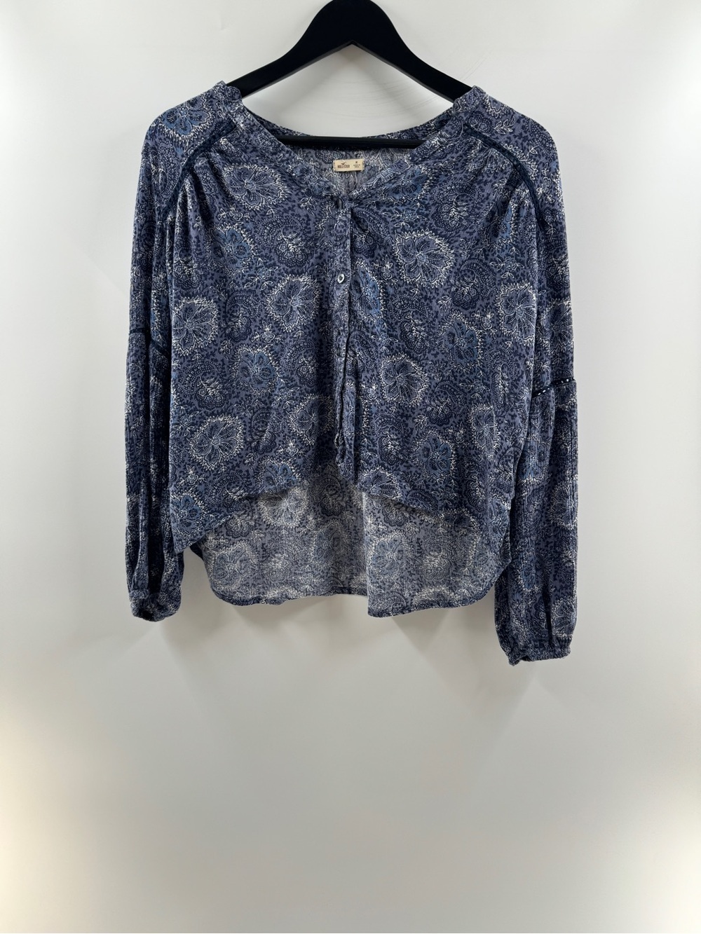 Vintage Y2K Hollister Floral Long Sleeve Top – Women’s Medium